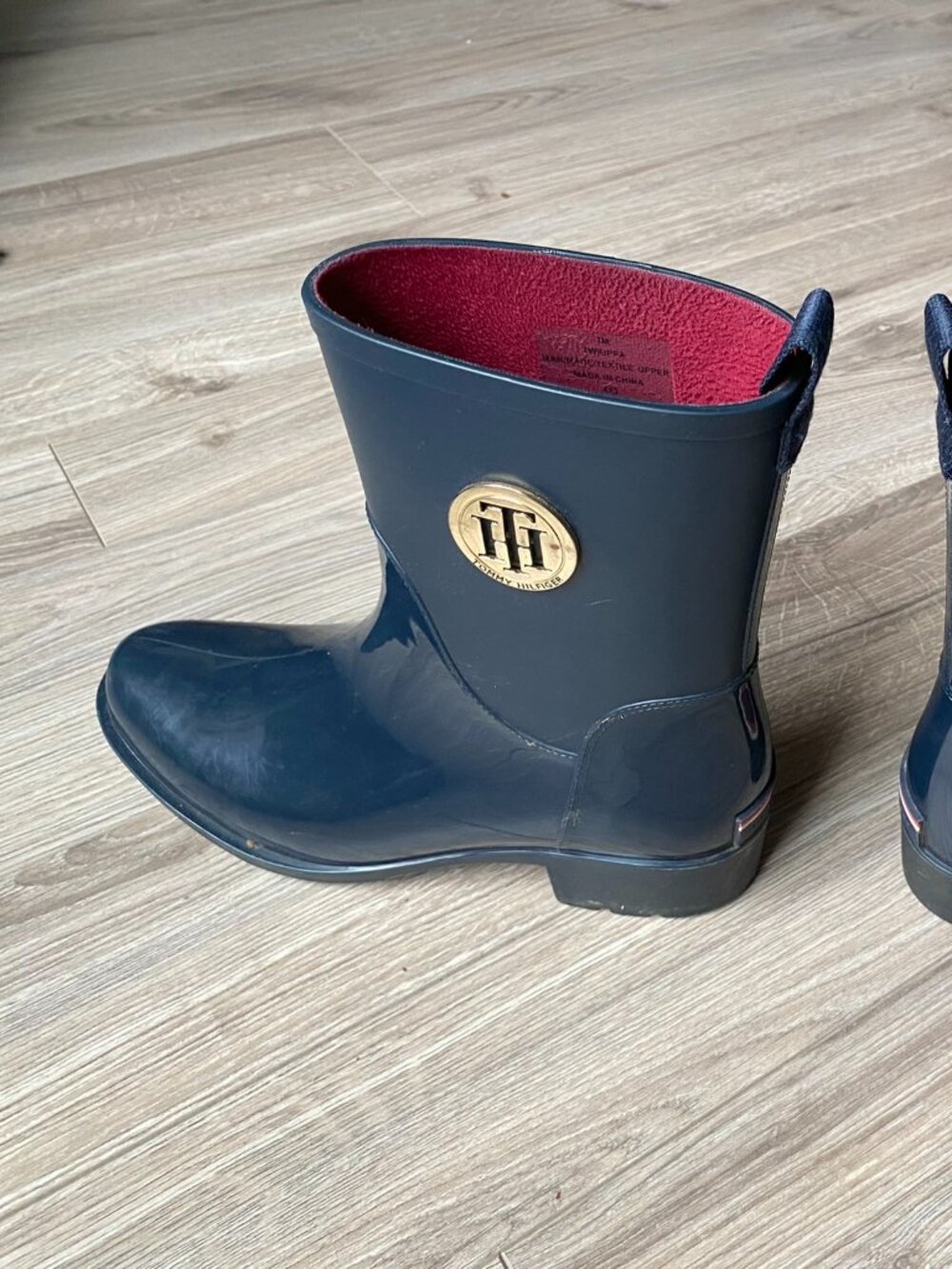 Tommy Hilfiger Kippa Rain Boots Women Size 7 Blue